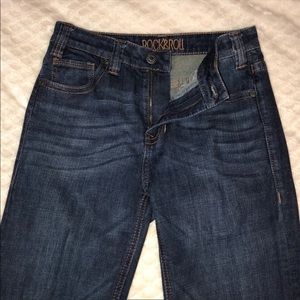 Bell Bottom jeans High Rise. 26X34 Rock&Roll. NEW